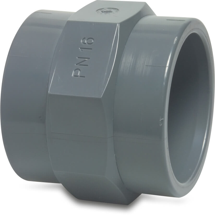 Profec Gewindemuffe PVC-U 25 mm x 1/2" Klebemuffe x Innengewinde 10bar Grau